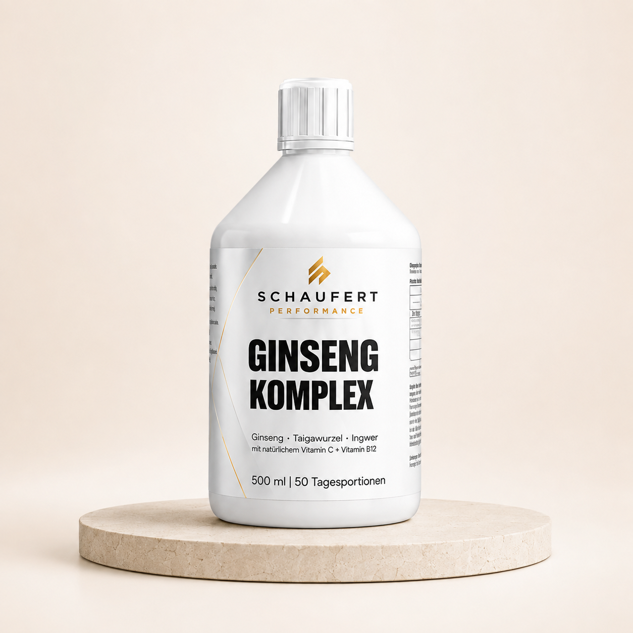 Ginseng, Taigawurzel und Ingwer – mit Koffein, Vitamin C und Vitamin B12
