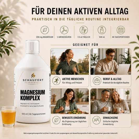 Magnesium Komplex mit Vitamin C, D3 und Aminosäuere